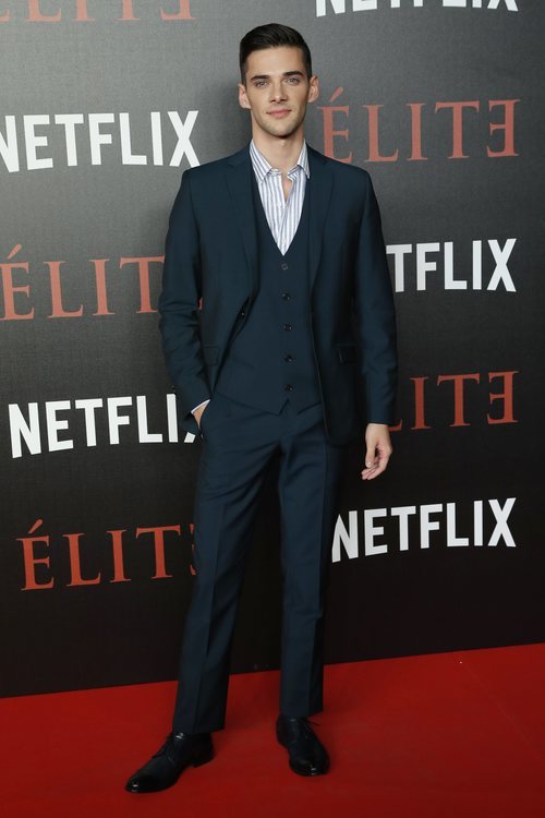 Álvaro Rico en la premiere de 'Élite'