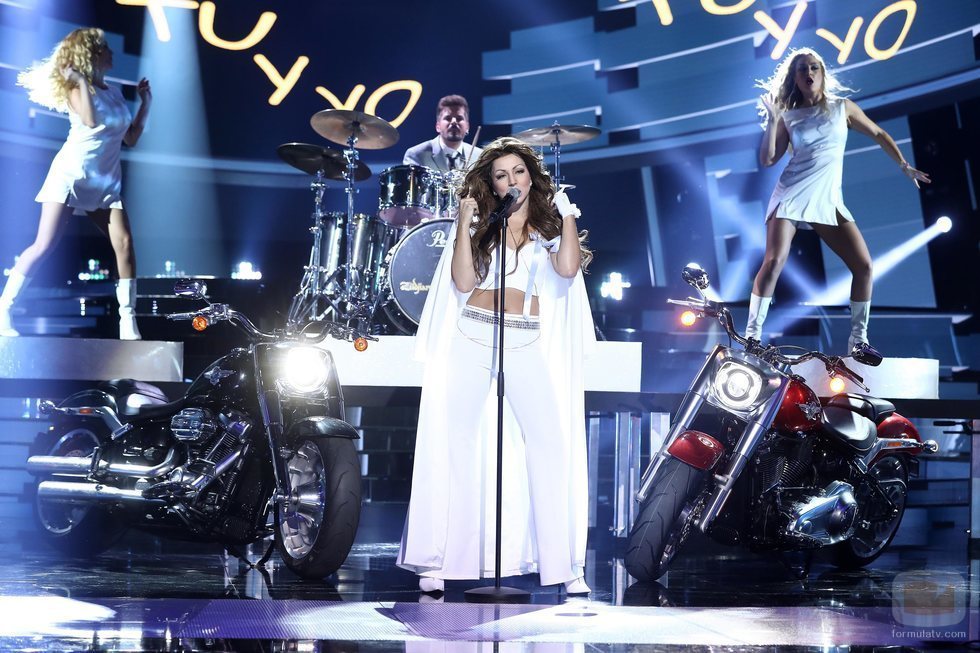 Mimi Doblas imita a Thalia en la gala 2 de 'Tu cara me suena'