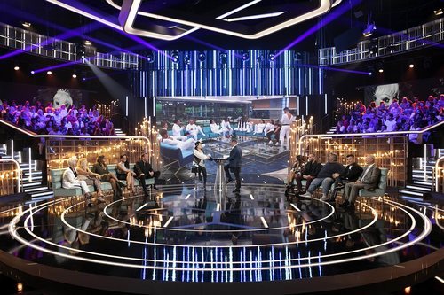 Jorge Javier Vázquez y Aramís Fuster en el plató de 'GH VIP 6'