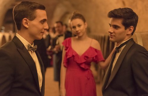 Christian, Carla y Polo en una escena de la primera temporada de 'Élite'