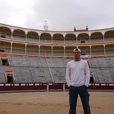 Frank Cuesta en una plaza de toros