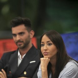 Aurah Ruiz y Suso durante una conexión en la Gala 5 de 'GH VIP 6'