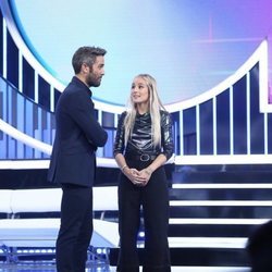 Roberto Leal junto a María en la Gala 4 de 'OT 2018'