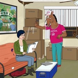 Diane y BoJack en la quinta temporada de 'BoJack Horseman'