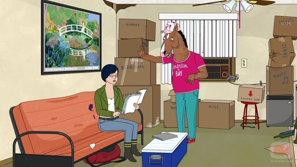 Diane y BoJack en la quinta temporada de 'BoJack Horseman'