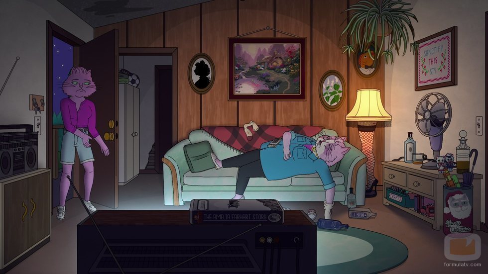 Princess Carolyn colándose en casa de su madre en 'BoJack Horseman'