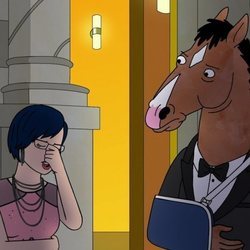 BoJack y Diane elegantes en 'BoJack Horseman'