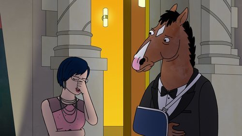 BoJack y Diane elegantes en 'BoJack Horseman'