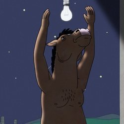 BoJack cambiando una bombilla en la quinta temporada de 'BoJack Horseman'