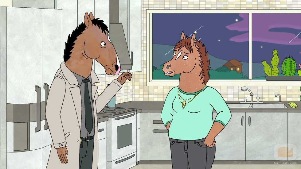 BoJack y Hollyhock en la temporada 5 de 'BoJack Horseman'