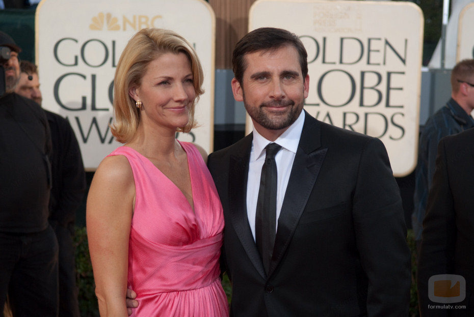 Steve Carell en la alfombra roja de los Globos de Oro 2009