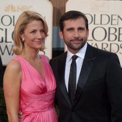 Steve Carell en la alfombra roja de los Globos de Oro 2009