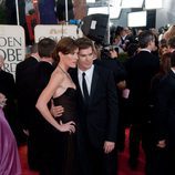 Michael C. Hall y Jennifer Carpenter a su paso por la alfombra roja de los Globos de Oro 2009