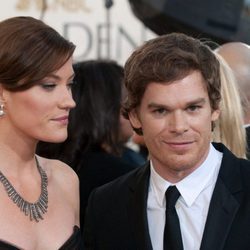 Jennifer Carpenter y Michael C. Hall en los Globos de Oro de 2009
