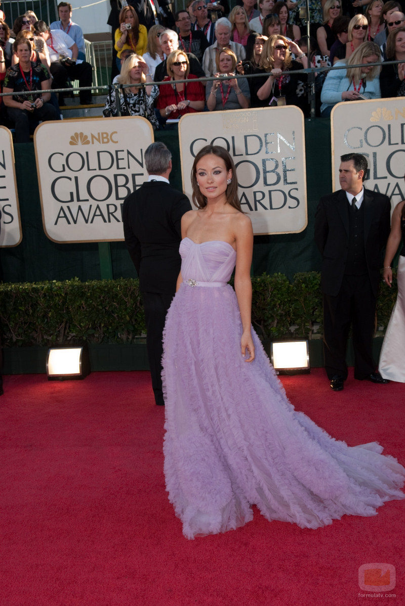 Olivia Wilde en los Globos de Oro 2009
