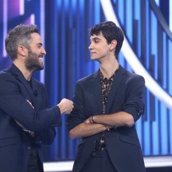 Roberto Leal con Dave tras ser expulsado en la Gala 5 de 'OT 2018'