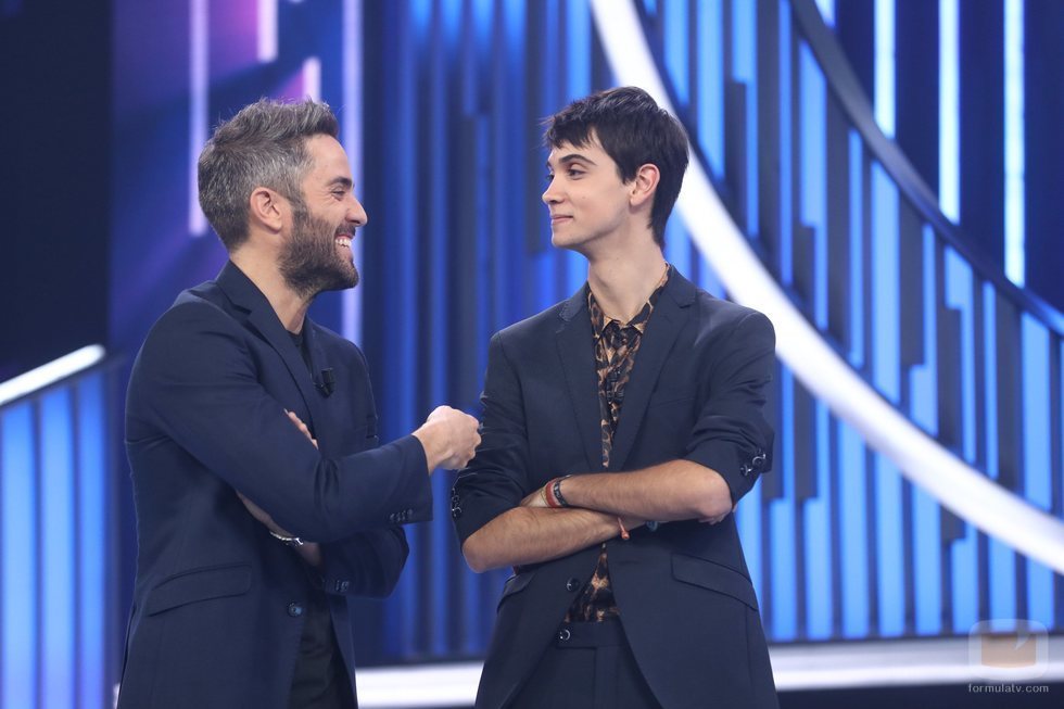 Roberto Leal con Dave tras ser expulsado en la Gala 5 de 'OT 2018'
