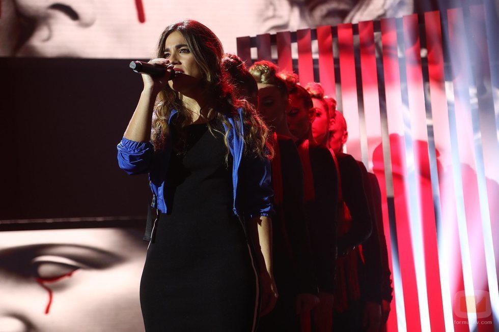 Julia actuando durante la Gala 5 de 'OT 2018'