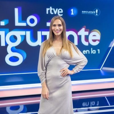Ángela Ponce en el plató de 'Lo siguiente'