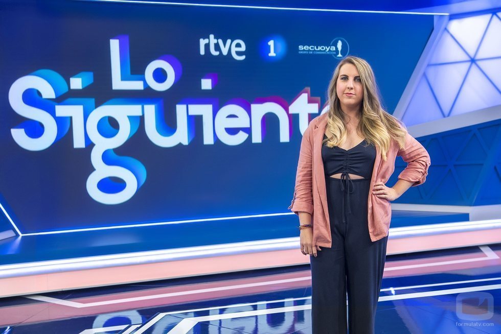 Carolina Iglesias en el plató de 'Lo siguiente'