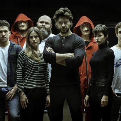 El elenco de 'La Casa de Papel', reunido para la tercera temporada