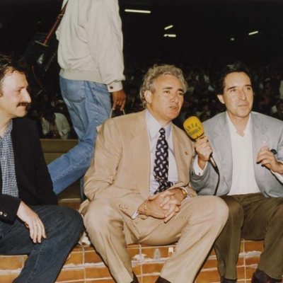 Iñaki Gabilondo junto a Luis del Olmo en una imagen de archivo para 'Imprescindibles'
