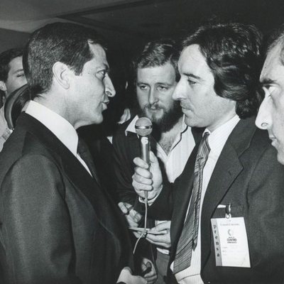 Iñaki Gabilondo entrevista a Adolfo Suárez, imagen de archivo para 'Imprescindibles'