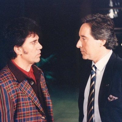 Iñaki Gabilondo y Pedro Almodóvar, imagen de archivo para 'Imprescindibles'