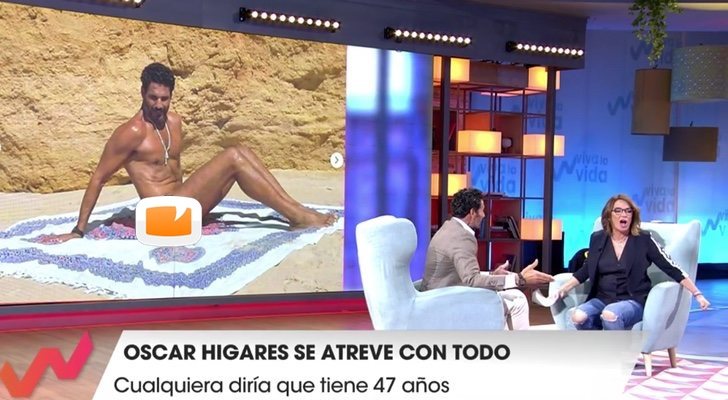 El desnudo de Óscar Higares, en 'Viva la vida'