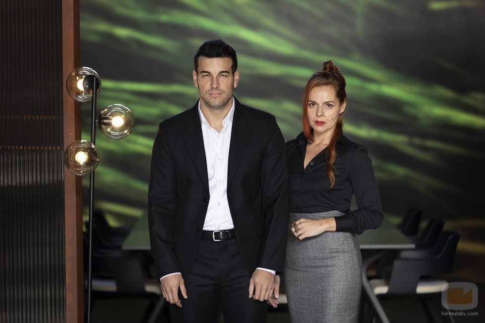 Mario Casas y Miryam Gallego en la presentación de 'Instinto'