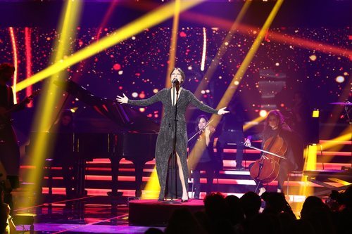 Sabela Ramil en su actuación de la Gala 6 de 'OT 2018'