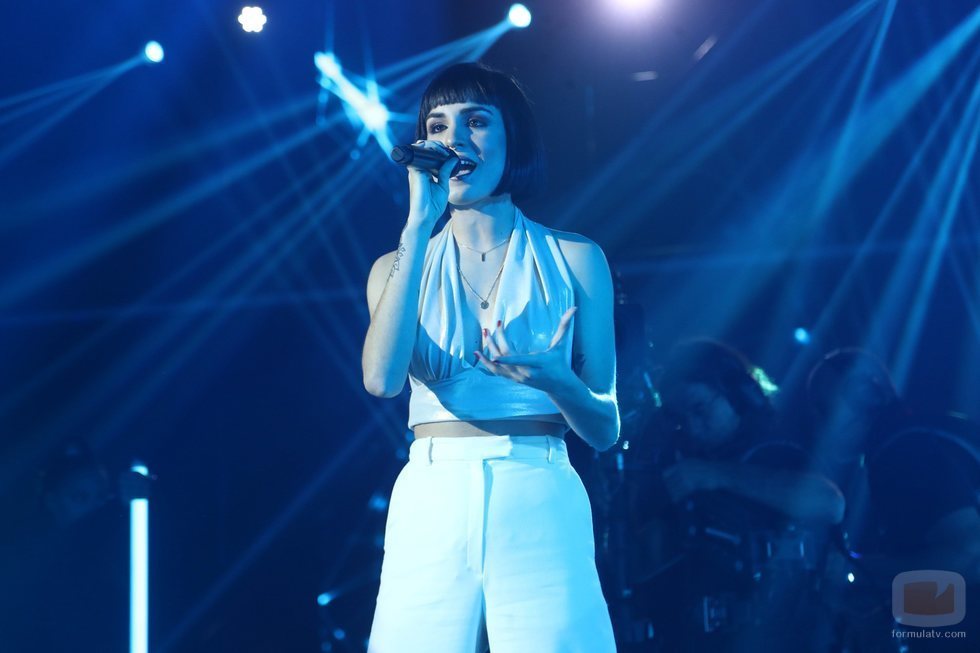 Natalia en su actuación de la Gala 7 de 'OT 2018'