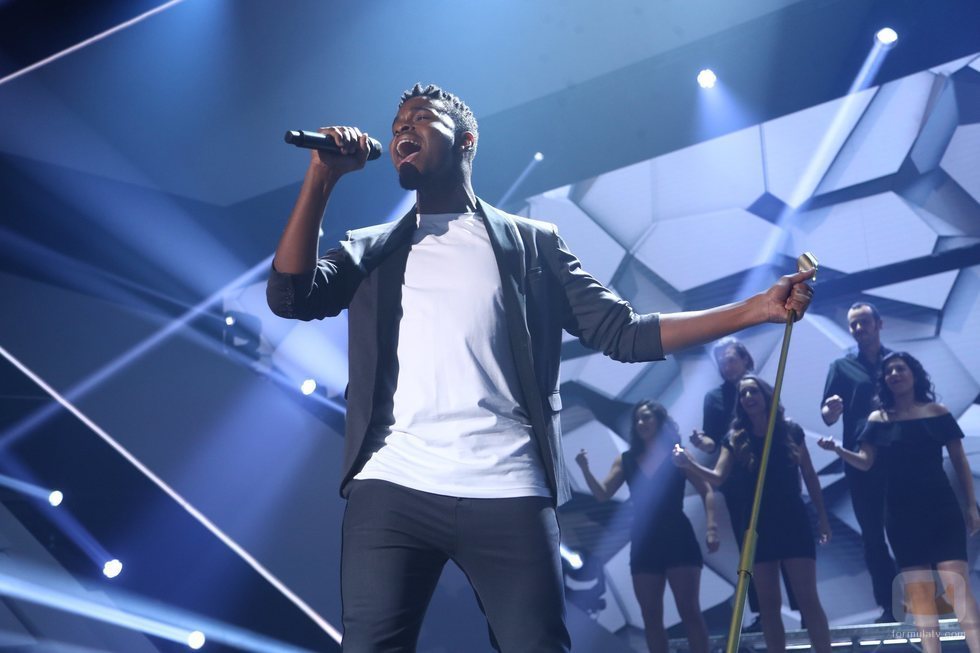 Famous en su actuación de la Gala 7 de 'OT 2018'