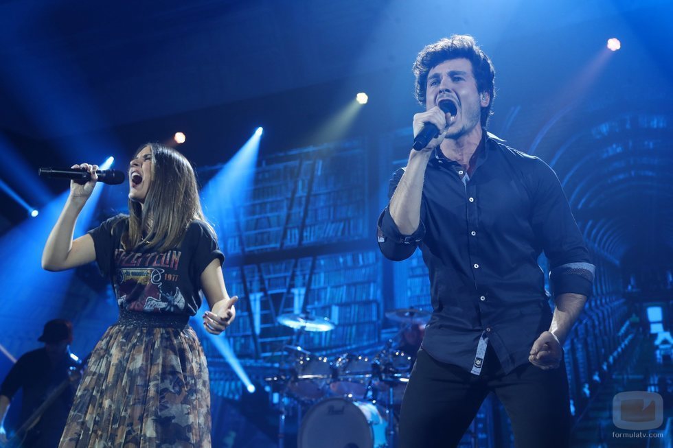Sabela y Miki en su actuación de la Gala 7 de 'OT 2018'