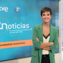 Paula Sainz-Pardo, conductora de 'La 2 Noticias'