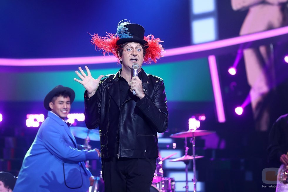 Manu Sánchez en su actuación de la Gala 7 de 'Tu cara me suena'