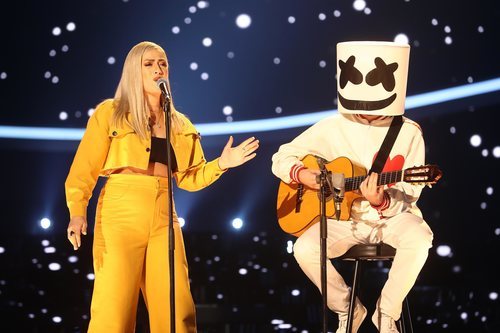 María Villalón en su actuación de la Gala 7 de 'Tu cara me suena'