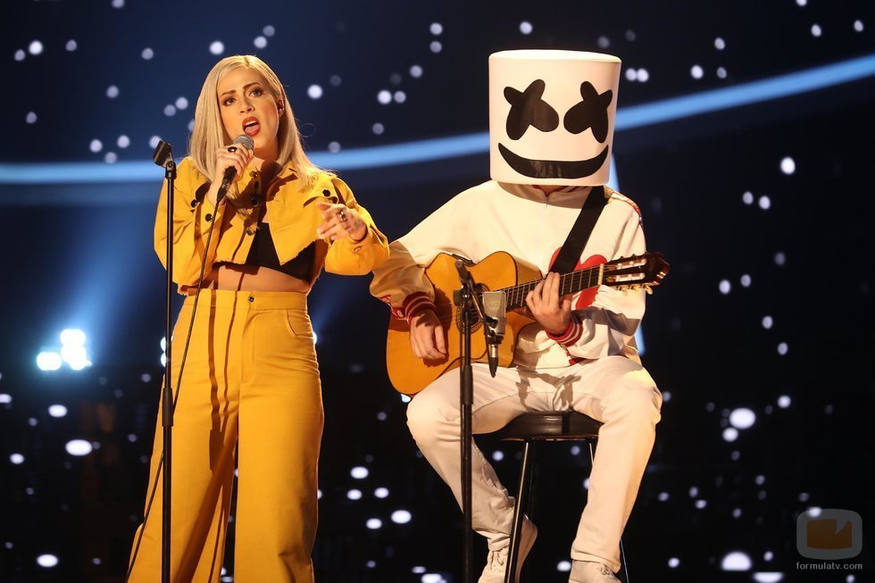 María Villalón como Anne-Marie en la Gala 7 de 'Tu cara me suena'