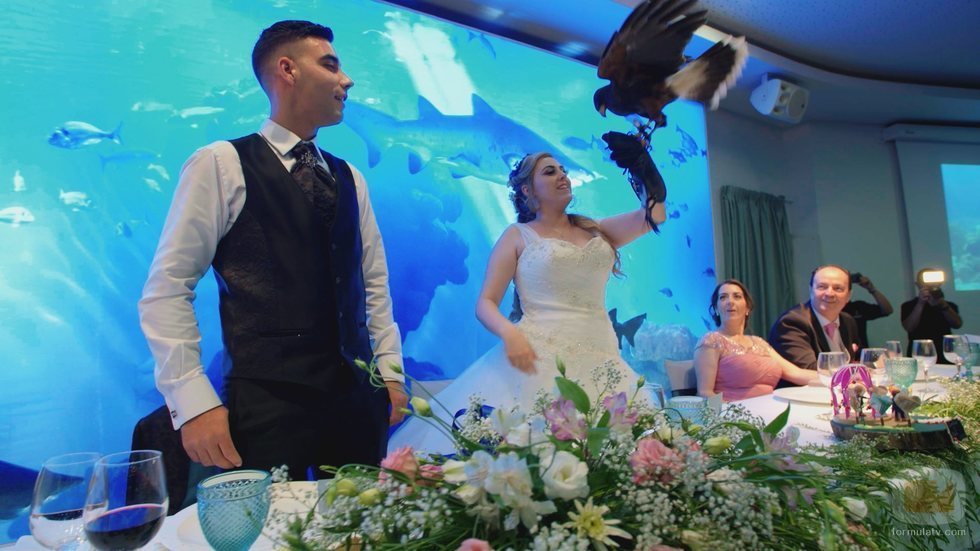 Dos novios celebran su boda en un acuario en 'Cuatro Weddings'