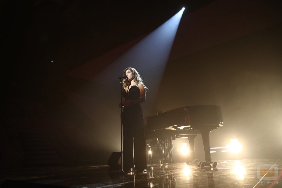 Julia Medina en su actuación de la Gala 8 de 'OT 2018'