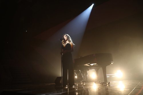 Julia Medina en su actuación de la Gala 8 de 'OT 2018'