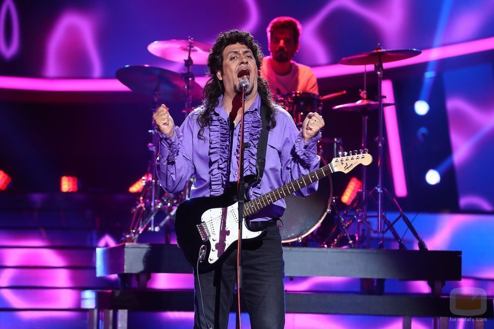Manu Sánchez como Raimundo Amador en la Gala 8 de 'Tu cara me suena'