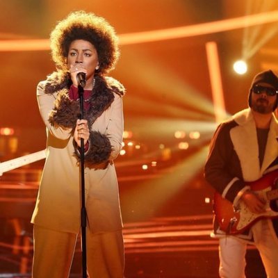 Mimi en la piel de Macy Gray en la Gala 8 de 'Tu cara me suena'