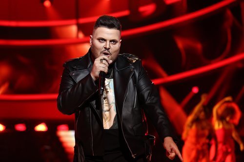 Brays Efe como C. Tangana en la Gala 8 de 'Tu cara me suena'