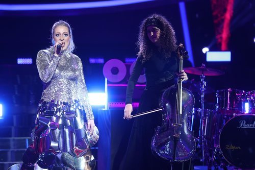 María Villalón como Zara Larsson en la Gala 9 de 'Tu cara me suena'