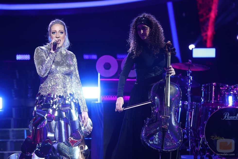 María Villalón como Zara Larsson en la Gala 9 de 'Tu cara me suena'