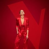 Eva González viste de rojo en las fotos promocionales de 'La Voz' en Antena 3