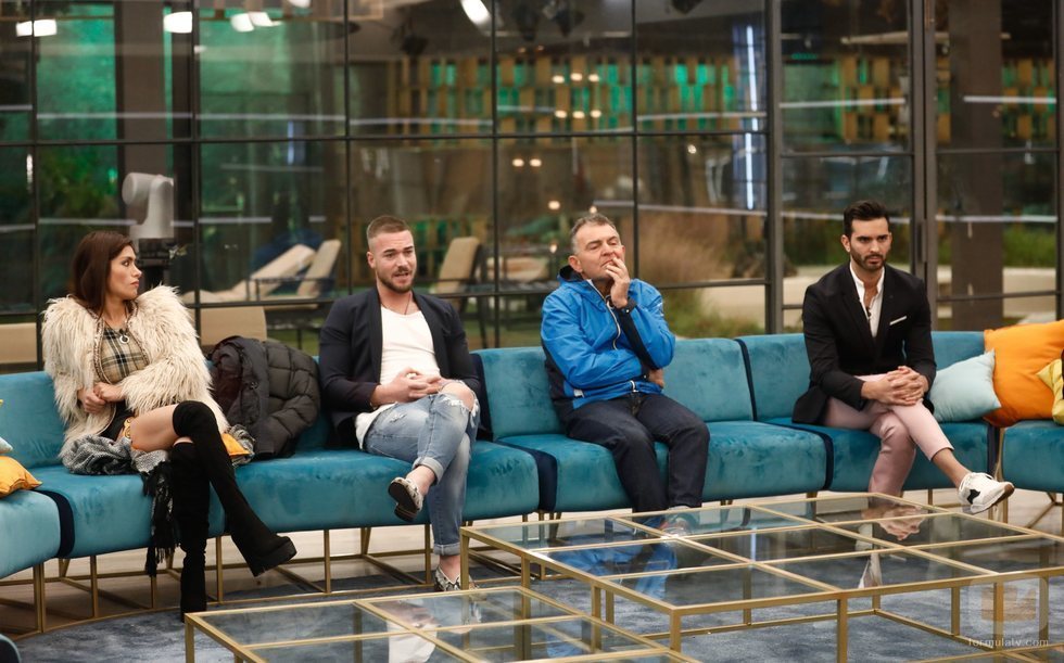 Miriam, Tony, El Koala y Suso durante la Gala 12 de 'GH VIP 6'