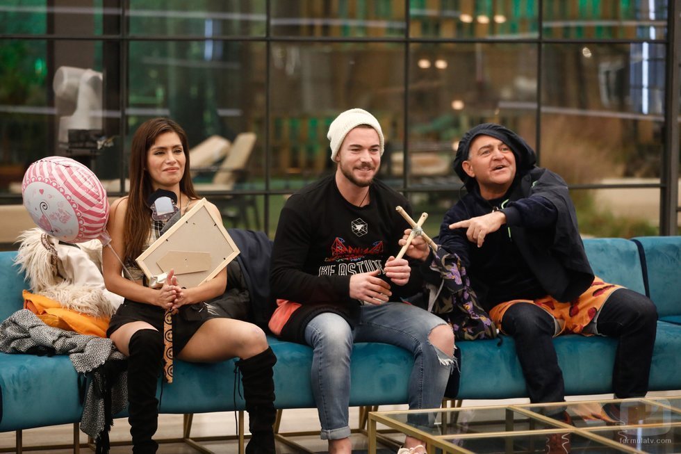 Miriam, Tony Spina y El Koala durante la Gala 12 de 'GH VIP 6'