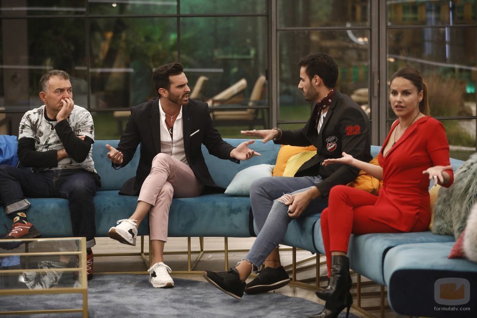 El Koala, Suso, Asraf y Mónica Hoyos durante la Gala 12 de 'GH VIP 6'